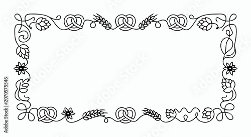 Photos Bavarian Pattern Oktoberfest Frame