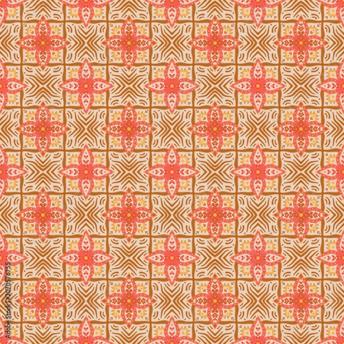 Beautiful vintage fabric seamless pattern 14