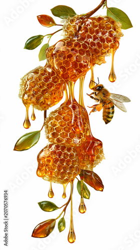 bee and honey