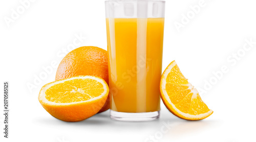 Tableau sur toile Fresh orange Juice glass fro Healthy life, Fresh juice for Refreshment, summer d