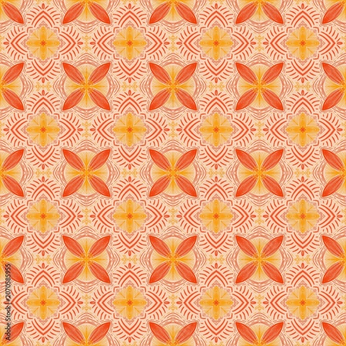Beautiful vintage fabric seamless pattern 6