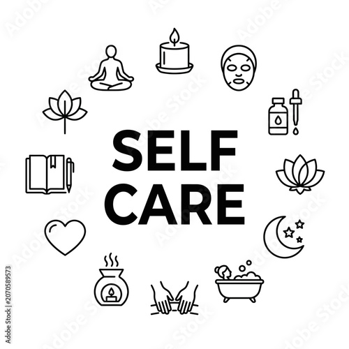 Self care and wellness concept.