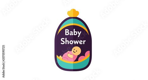 Baby Shower Celebration Event Sign.