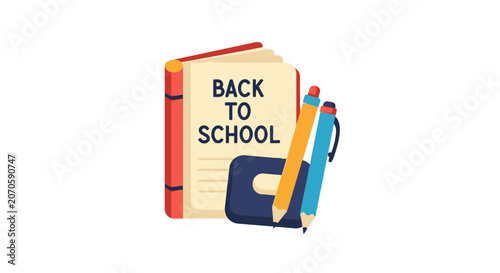 Back to school supplies and books.