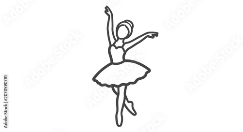 Ballerina in a dancing pose.