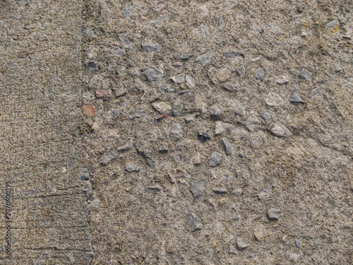 gray concrete wall surface and grunge floor.