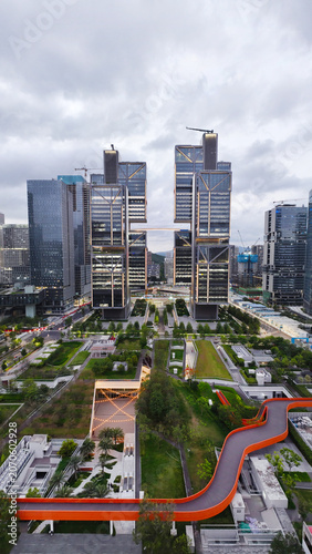 Aerial Photography of Sky City, DJI Headquarters, Nanshan District, Shenzhen, Guangdong Province