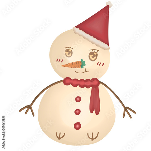 Cuadro en lienzo christmas snowman