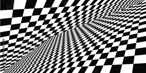 Checker background. Checkered flag. Racing flag. Race background. Vector illustration