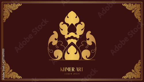 Kbach Khmer, Khmer Ornament, Khmer Art, Art Background