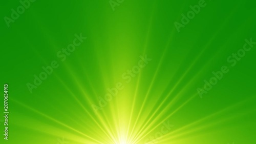 Golden Lens Flare Overlay on Green Screen with Shining Sun Rays, Flashing Optical Light Effect, Random Bright Flickering Lights, Cinematic Alpha Channel Animation Background 4K