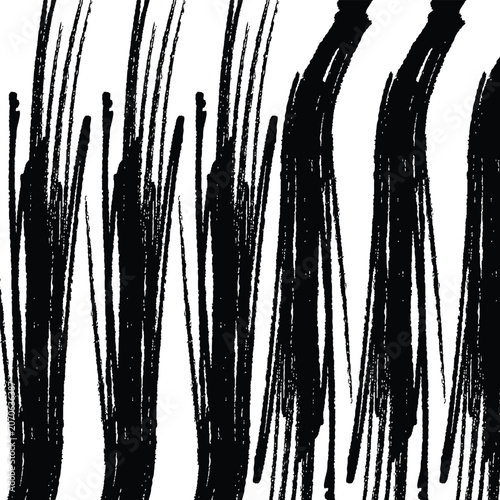 Black brush strokes