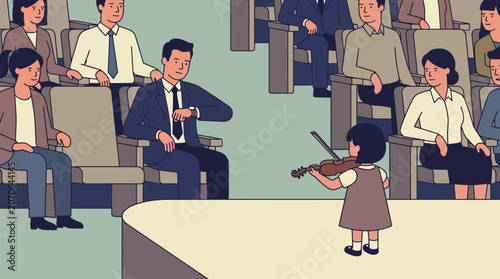 Canvastavla Senior Manager Attending Child Recital During Work Afternoon