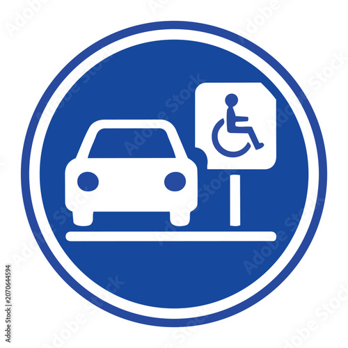 Accessible Parking Sign Icon