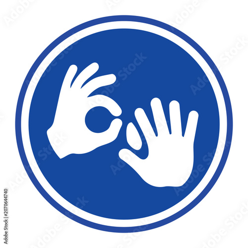 Sign Language Communication Icon