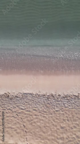 Boat on empty beach after coronavirus