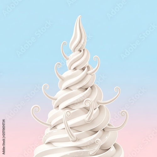 White marble angel statue against blue sky background.