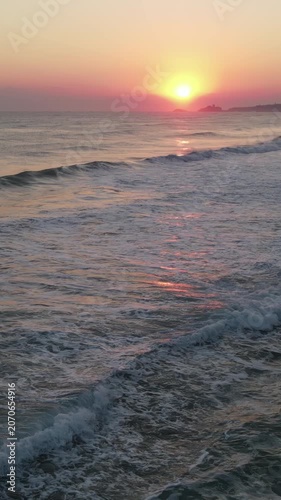 Sunrise Ocean Sea Waves