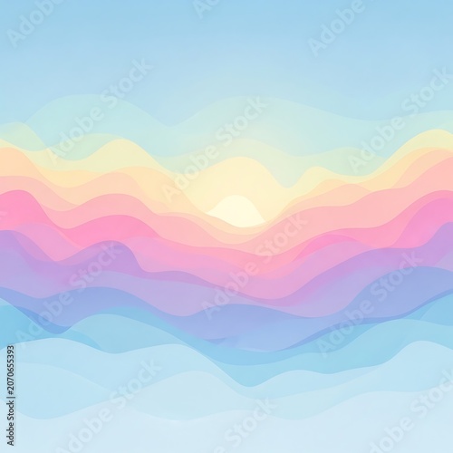 Vibrant abstract background with soft pastel gradient colors.