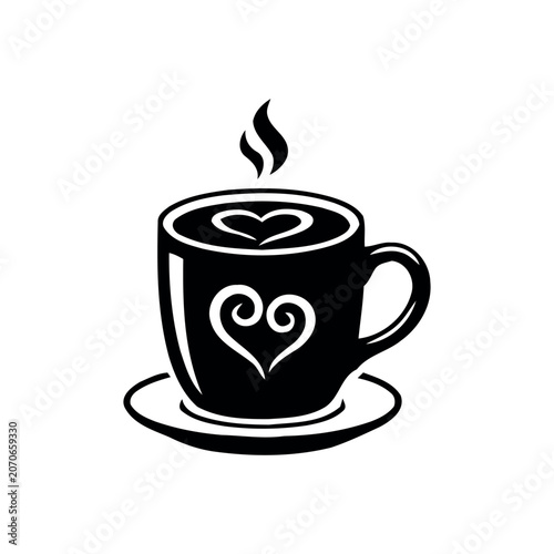 Tableau sur toile heartfelt coffee