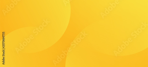 Schilderij op canvas Fluid yellow gradient shapes composition