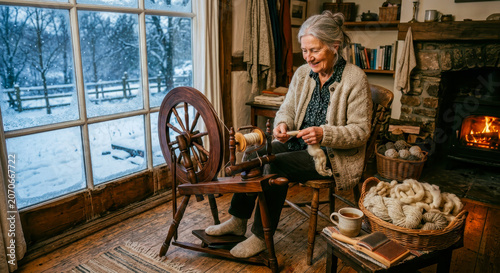 Warmth and Tradition on a Snowy Day