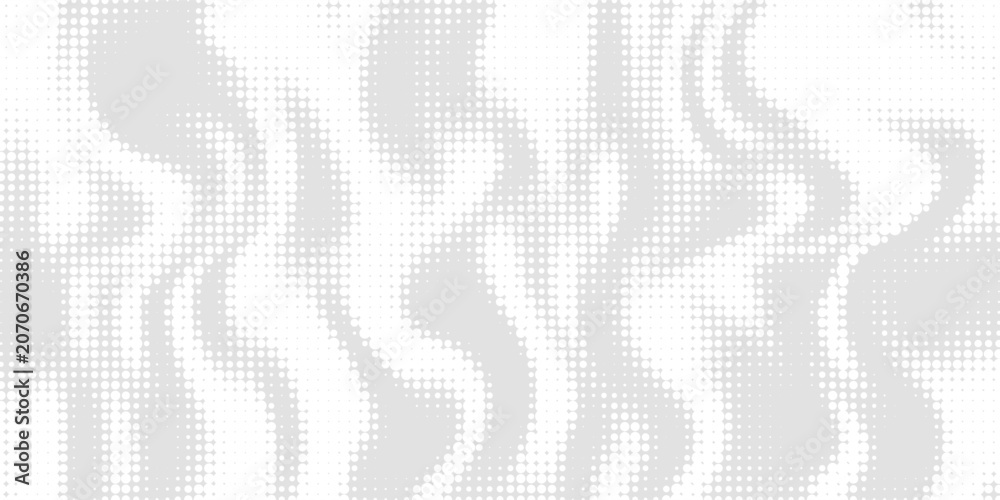 Fototapeta premium Dot white gray wave light technology texture background. Abstract big data digital concept. vector ilustration.