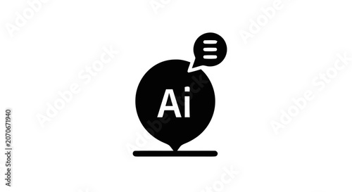 Artificial Intelligence Logo Design Symbol.