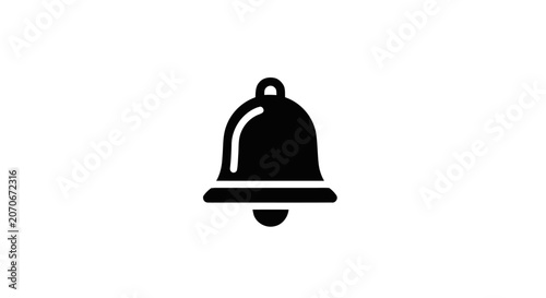 Obraz na plátně Bell Icon Symbol Sound Alert.