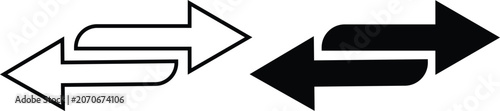 Fotografie left right arrow icons