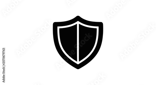 Photos Black Shield Icon Symbol Logo.