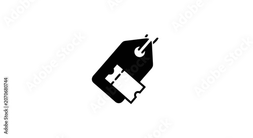 Black Tag with White Label.