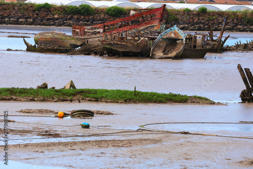 Cimetière de bateaux de pèche