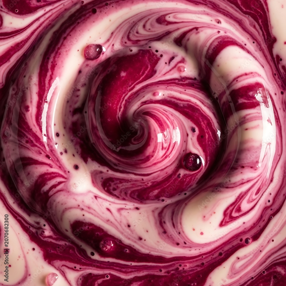Obraz premium Close up of swirling pink and red fabric texture.