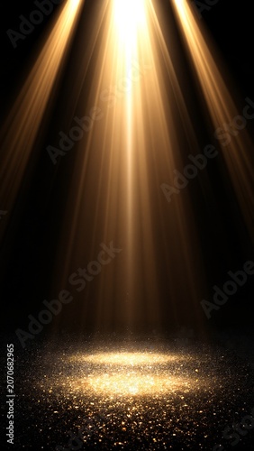 a bright light shines through the darkness