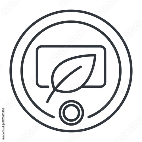 Eco Friendly Leaf Outline Icon