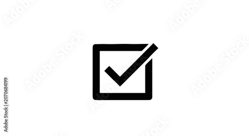 Tableau sur toile Checkmark Checkbox Icon Symbol.