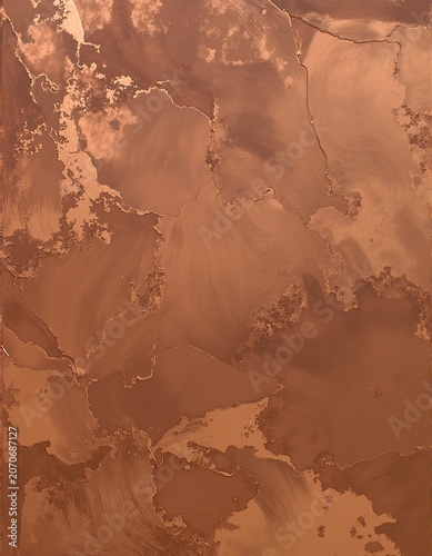 a painting of a brown and white surface