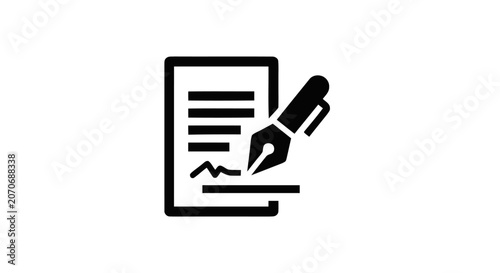 Photos Document with pen writing on paper.