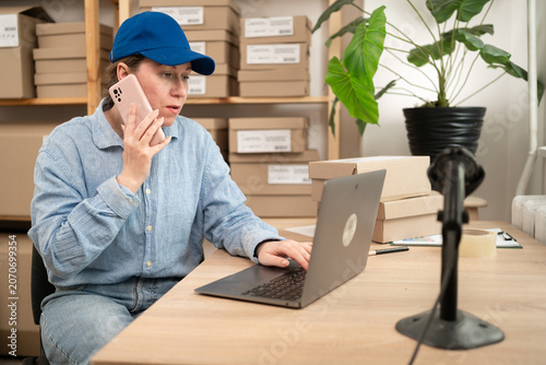 Tableau sur toile online selling, sme and e-business concept