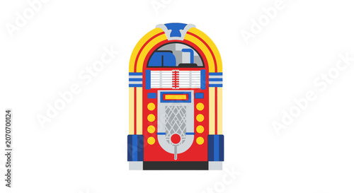 Retro Jukebox Music Player - Vintage Entertainment Machine