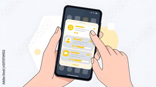 A close up shot of a person s hand interacting with a notification panel displayed on a digital screen emphasizing the act of opening an application or message