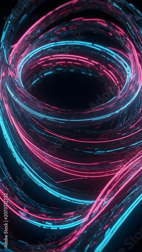 Electric Neon Velocity Light Streams