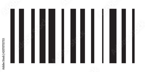Barcode Icon and Product Identification Code Vector for Retail Scanning Packaging and 
Commerce Design