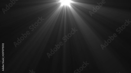 White Volumetric Light Rays Volumetric God Rays From Top Down Light Beam Optical Flare Overlay Loop