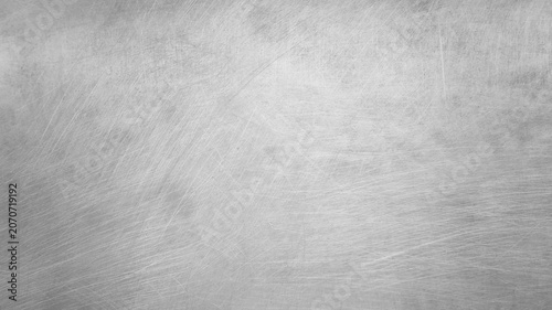 Schilderij op canvas Silver brushed metal texture background, perfect for desktop wallpaper