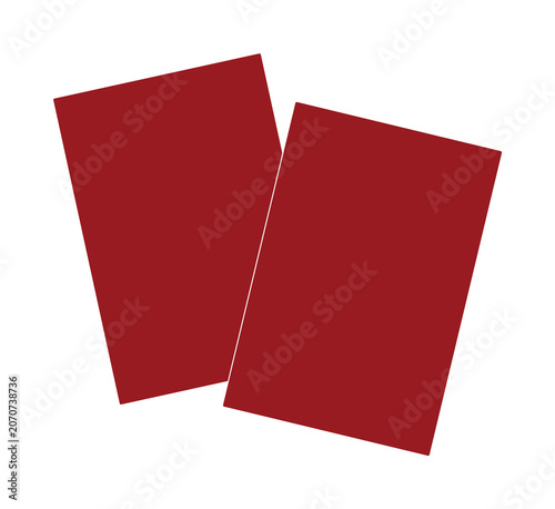 Foto Football Penalty Cards Vector Asset | Referee Disciplinary Action Icon