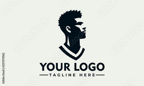 Minimalist Man Head Portrait Vector Logo Illustration Design For Modern Branding