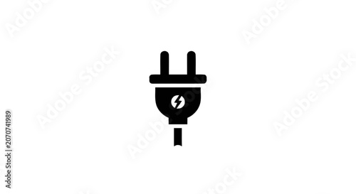 Foto Electric plug with two prongs.
