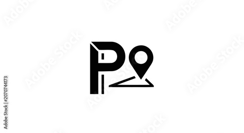 Canvastavla Pin Location Map Icon Symbol.